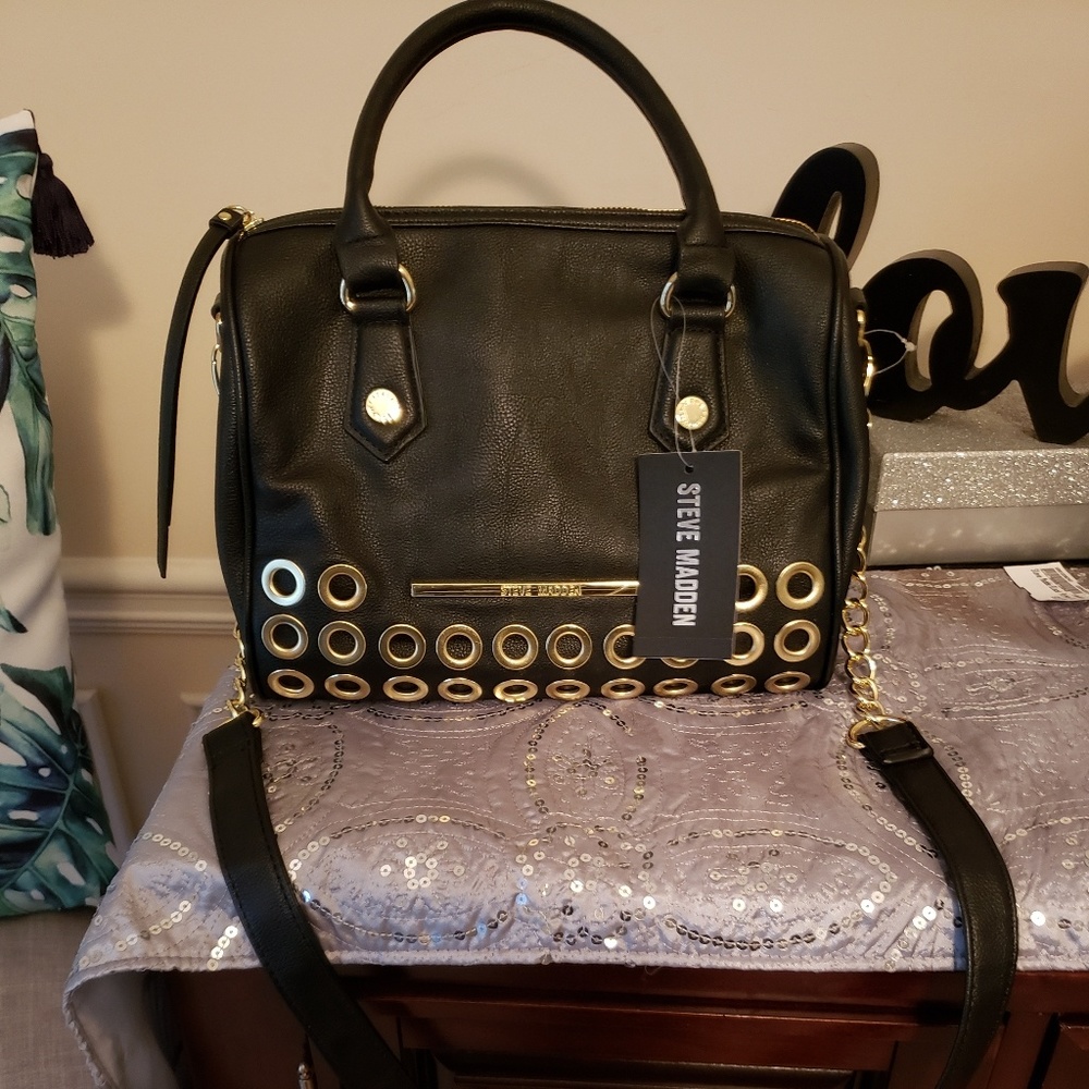 Steve Madden Black Satchel Balexa2